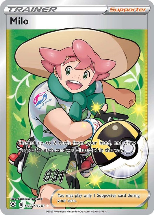 Buy Pokemon cards Australia - Milo TG27/TG30 - Premium Raw Card from Monster Mart - Pokémon Card Emporium - Shop now at Monster Mart - Pokémon Cards Australia. Astral Radiance, Trainer, Trainer Gallery