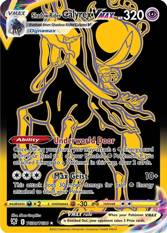 Buy Pokemon cards Australia - Calyrex VMAX TG30/TG30 - Premium Raw Card from Monster Mart - Pokémon Card Emporium - Shop now at Monster Mart - Pokémon Cards Australia. Astral Radiance, Trainer Gallery, VMAX