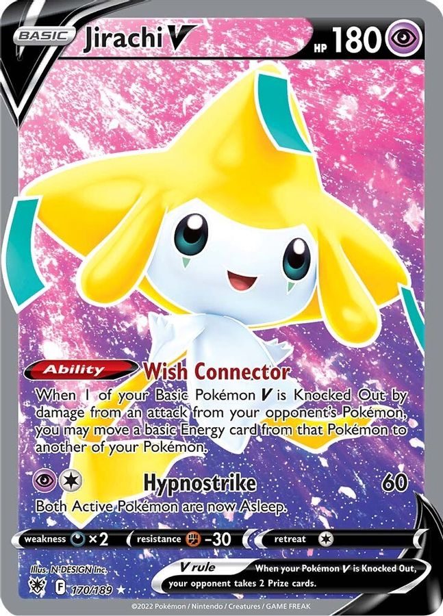 Buy Pokemon cards Australia - Jirachi V 170/189 - Premium Raw Card from Monster Mart - Pokémon Card Emporium - Shop now at Monster Mart - Pokémon Cards Australia. Astral Radiance, Full Art, MMB30