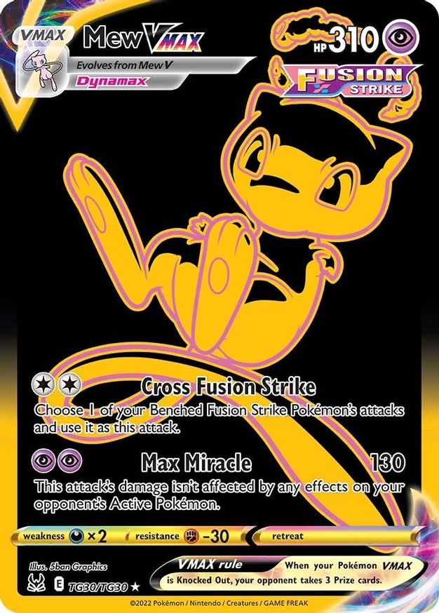 Buy Pokemon cards Australia - Mew VMAX TG30/TG30 - Premium Raw Card from Monster Mart - Pokémon Card Emporium - Shop now at Monster Mart - Pokémon Cards Australia. Lost Origin, Trainer Gallery