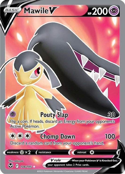 Buy Pokemon cards Australia - Mawile V 178/195 - Premium Raw Card from Monster Mart - Pokémon Card Emporium - Shop now at Monster Mart - Pokémon Cards Australia. Full Art, Silver Tempest