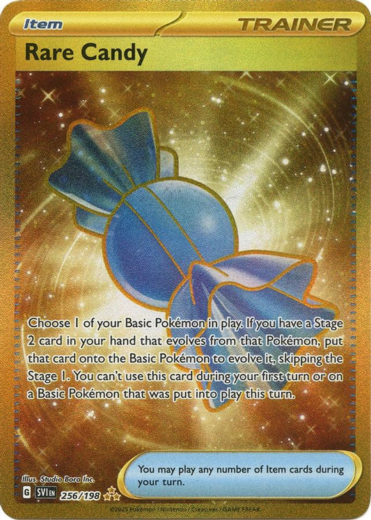 Buy Pokemon cards Australia - Rare Candy 256/198 - Premium Raw Card from Monster Mart - Pokémon Card Emporium - Shop now at Monster Mart - Pokémon Cards Australia. Gold, Scarlet & Violet, Scarlet & Violet Base Set, Secret Rare
