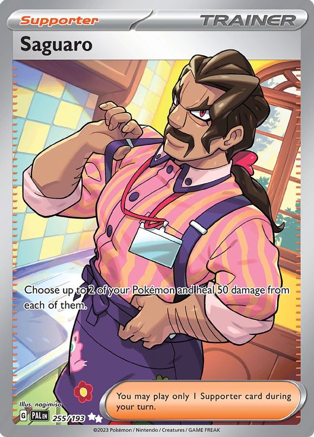 Buy Pokemon cards Australia - Saguaro 255/193 - Premium Raw Card from Monster Mart - Pokémon Card Emporium - Shop now at Monster Mart - Pokémon Cards Australia. MMB10, Paldea Evolved, Trainer