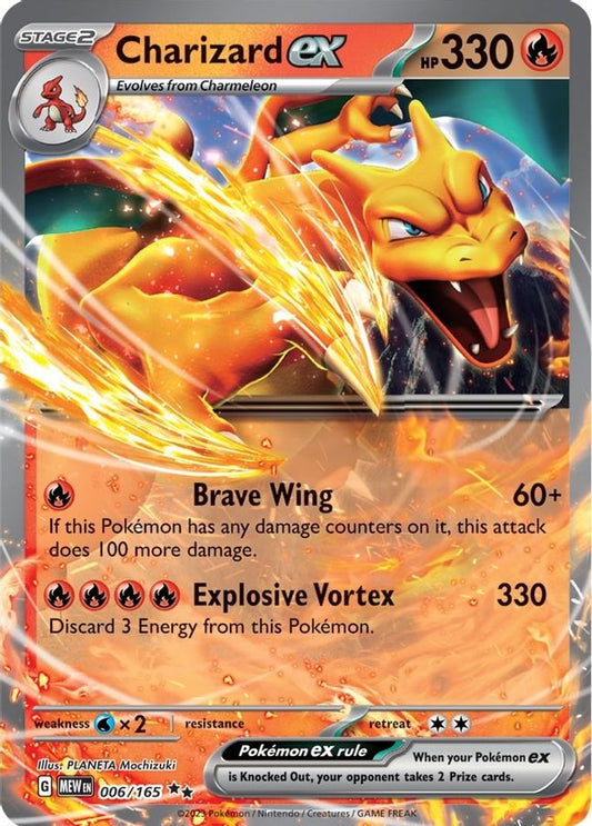 Buy Pokemon cards Australia - Charizard EX 006/165 - Premium Raw Card from Monster Mart - Pokémon Card Emporium - Shop now at Monster Mart - Pokémon Cards Australia. 151, Gold, Hyper Rare, Secret Rare