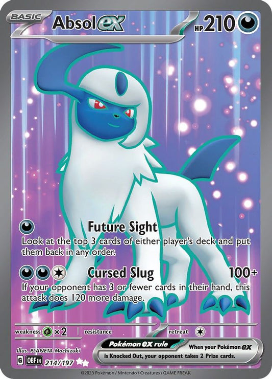 Buy Pokemon cards Australia - Absol EX 214/197 - Premium Raw Card from Monster Mart - Pokémon Card Emporium - Shop now at Monster Mart - Pokémon Cards Australia. EX, MMB10, Obsidian Flames, Ultra Rare
