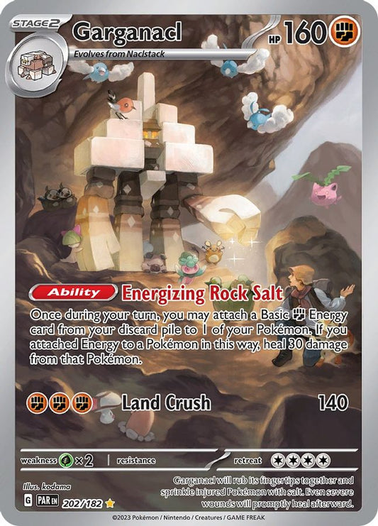 Buy Pokemon cards Australia - Garganacl 202/182 - Premium Raw Card from Monster Mart - Pokémon Card Emporium - Shop now at Monster Mart - Pokémon Cards Australia. Illustration Rare, Paradox Rift