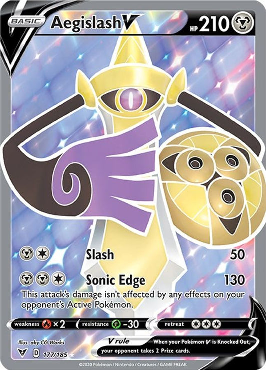 Aegislash V 177/185 - Monster Mart - Pokémon Cards Australia