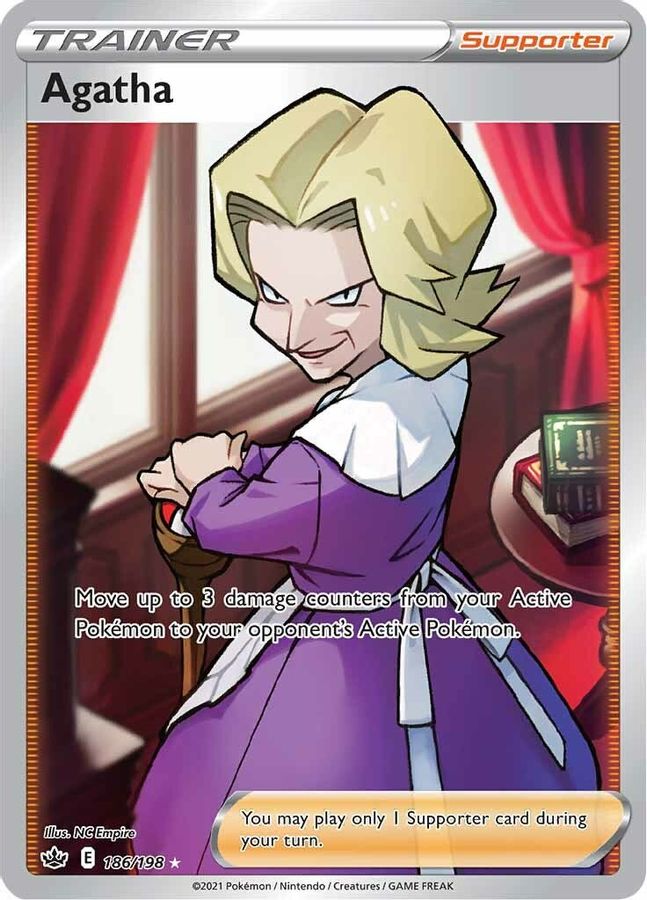 Agatha Trainer 186/198 - Monster Mart - Pokémon Cards Australia