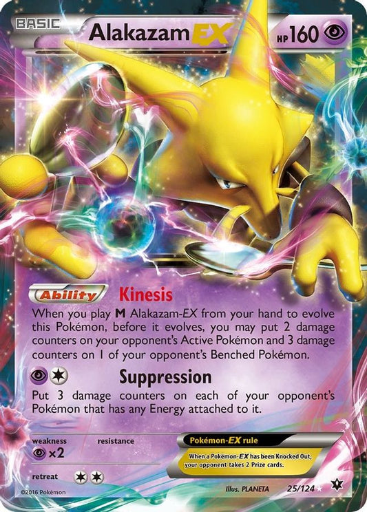 Alakazam EX 25/124 - Monster Mart - Pokémon Cards Australia