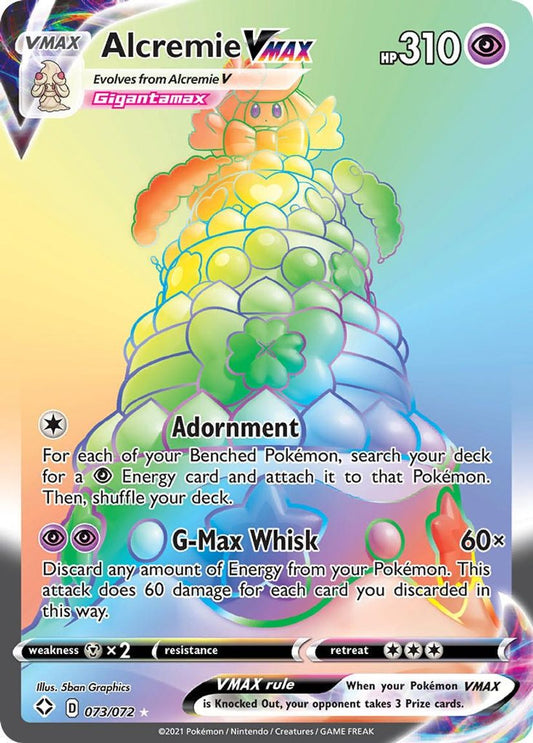 Alcremie VMAX 073/072 - Monster Mart - Pokémon Cards Australia