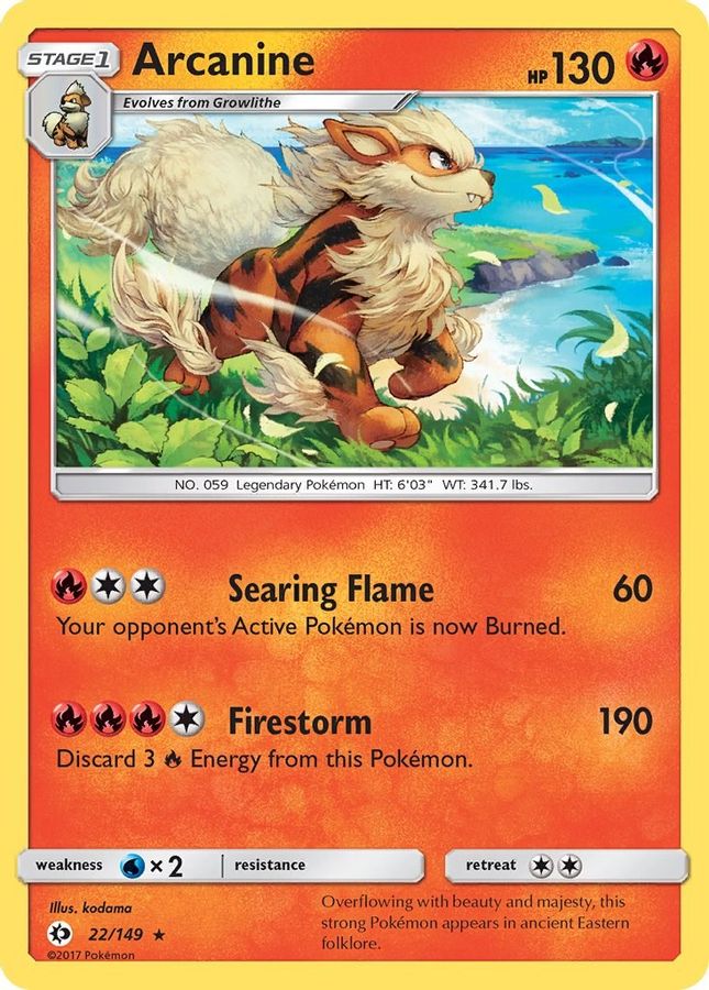 Arcanine 22/149 - Monster Mart - Pokémon Cards Australia