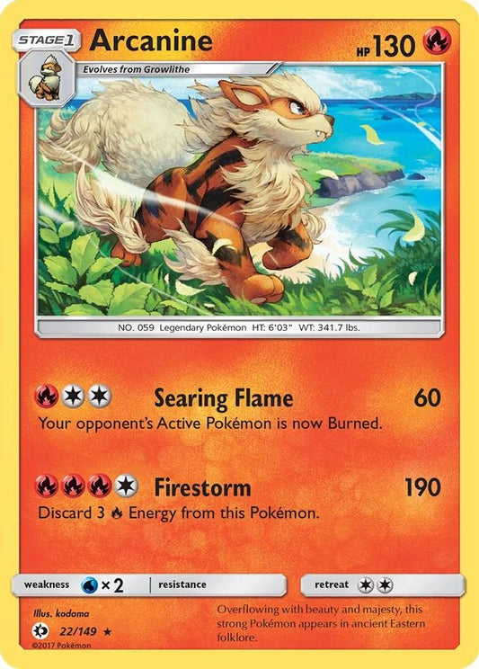 Arcanine 22/149 - Monster Mart - Pokémon Cards Australia