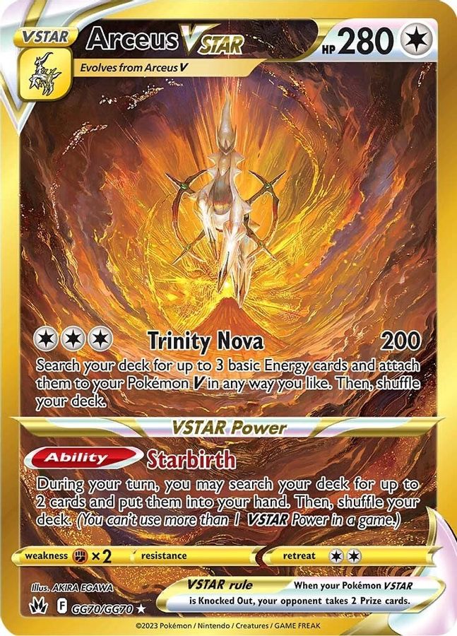 arceus pokemon card v Arceus VSTAR Raw Card