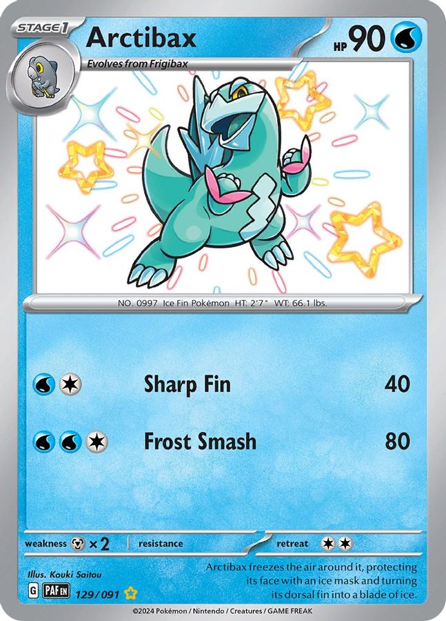 Arctibax 129/091 - Monster Mart - Pokémon Cards Australia