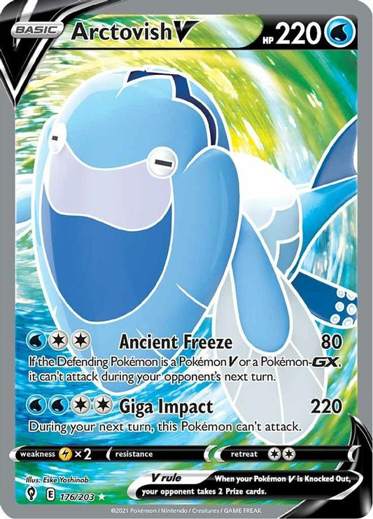 Arctovish V 176/203 - Monster Mart - Pokémon Cards Australia