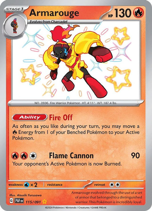 Armarouge 115/091 - Monster Mart - Pokémon Cards Australia
