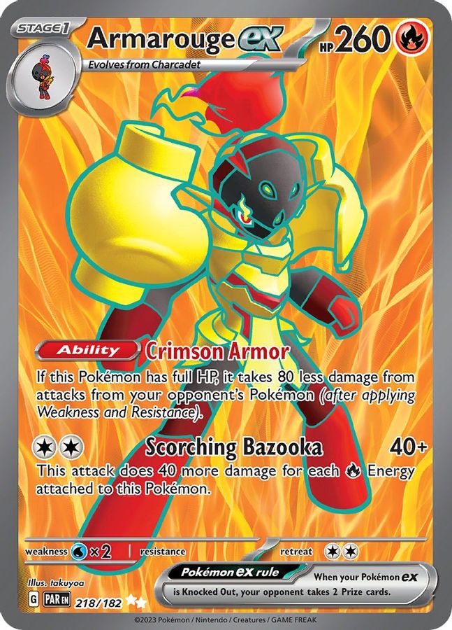 Armarouge EX 218/182 - Monster Mart - Pokémon Cards Australia