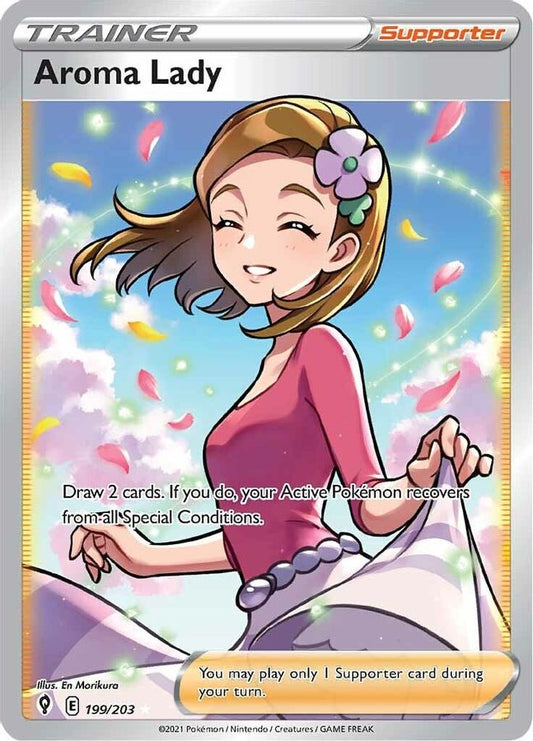 Aroma Lady 199/203 - Monster Mart - Pokémon Cards Australia