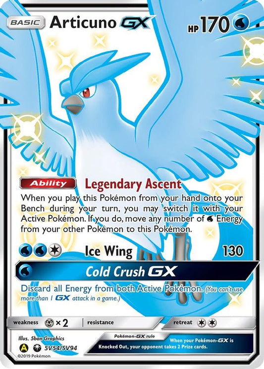 Articuno GX SV54/SV94 - Monster Mart - Pokémon Cards Australia
