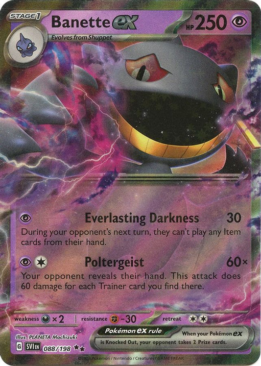 Banette EX 088/198 - Monster Mart - Pokémon Cards Australia