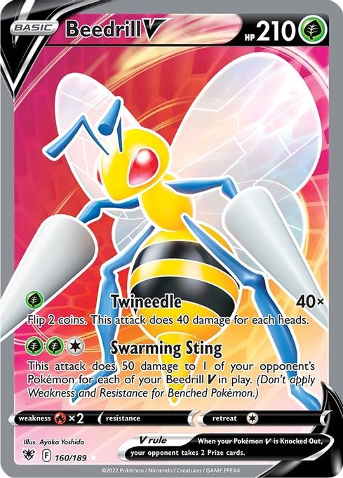 Beedrill V 160/189 - Monster Mart - Pokémon Cards Australia