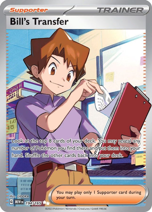 Bill's Transfer 194/165 - Monster Mart - Pokémon Cards Australia