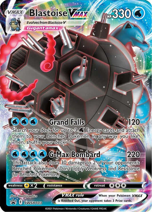 Blastoise VMAX SWSH103 - Monster Mart - Pokémon Cards Australia
