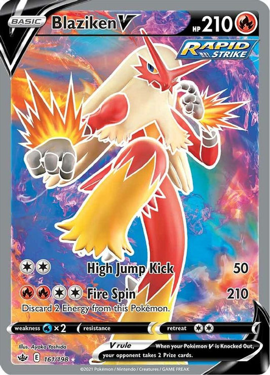 Blaziken V 161/198 - Monster Mart - Pokémon Cards Australia