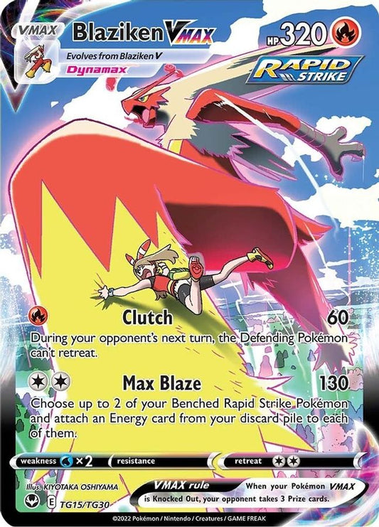Blaziken VMAX TG15/TG30 - Monster Mart - Pokémon Cards Australia