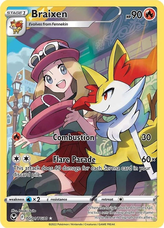 Braixen TG01/TG30 - Monster Mart - Pokémon Cards Australia