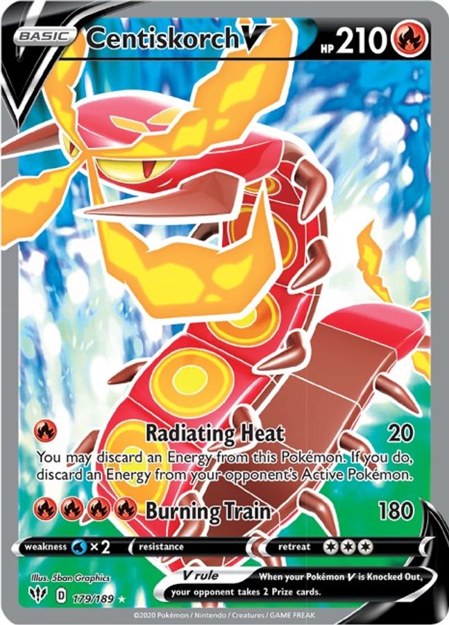 Centiskorch V 179/189 - Monster Mart - Pokémon Cards Australia Pokemon Cards
