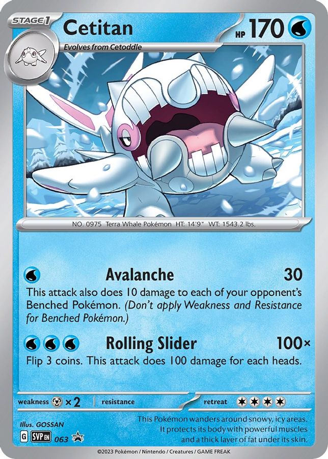 buy raw pokemon cards Cetitan Promo 063 Raw Card