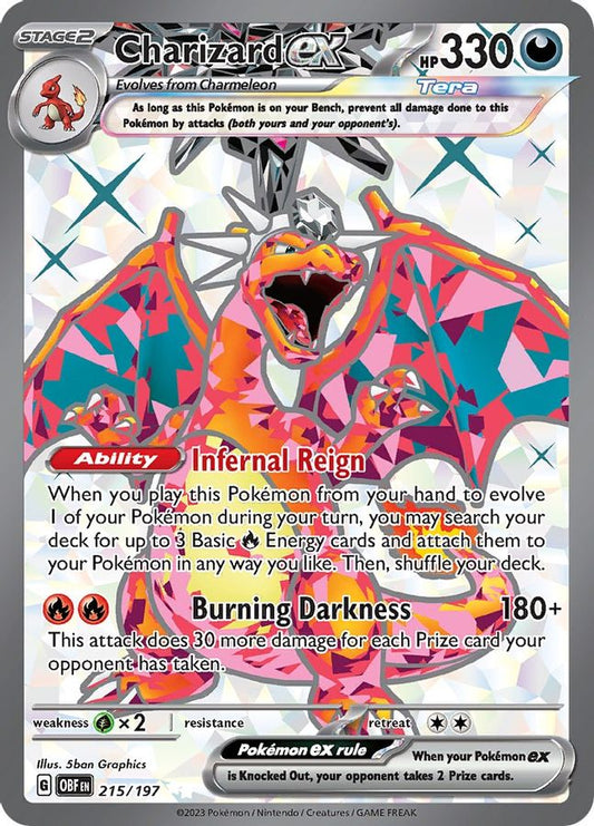 Charizard EX 215/197 - Monster Mart - Pokémon Cards Australia