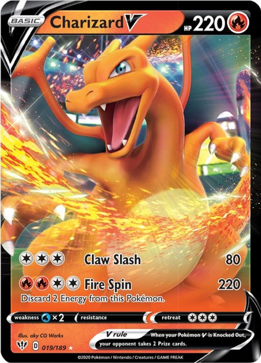 Charizard V 019/189 - Monster Mart - Pokémon Cards Australia