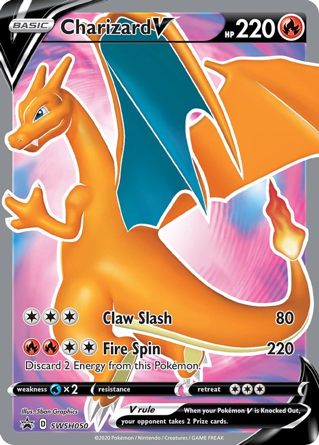 Charizard V SWSH050 - Monster Mart - Pokémon Cards Australia