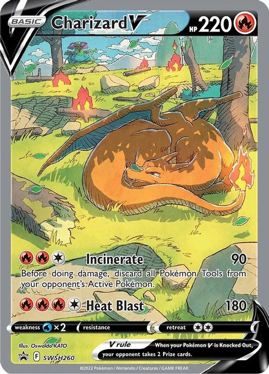 Charizard V SWSH260 - Monster Mart - Pokémon Cards Australia