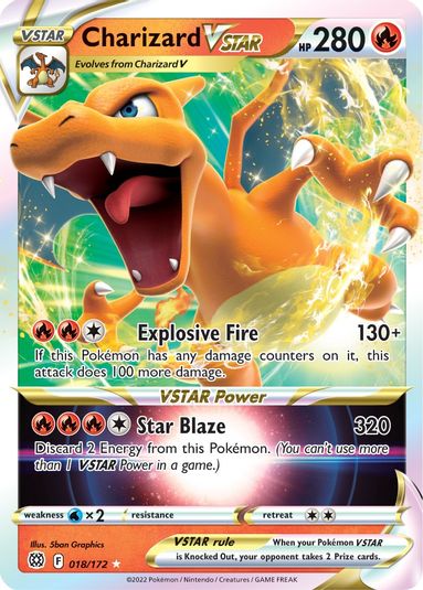 Charizard VSTAR 018/172 - Monster Mart - Pokémon Cards Australia