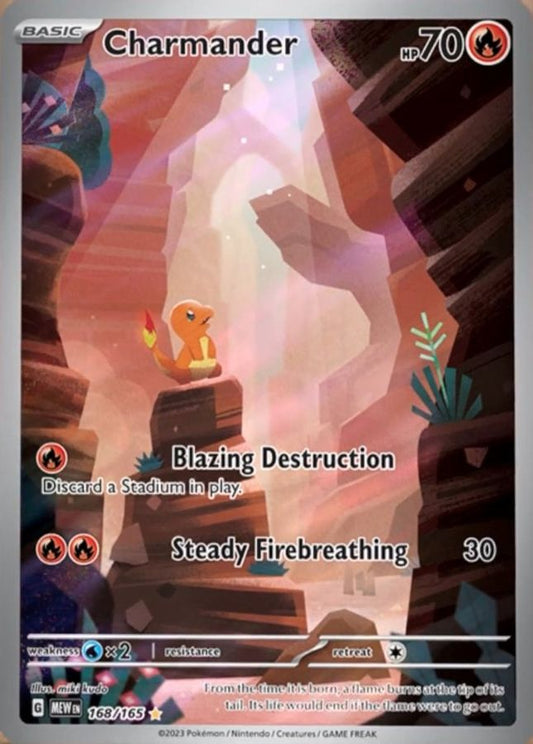 Charmander 168/165 - Monster Mart - Pokémon Cards Australia