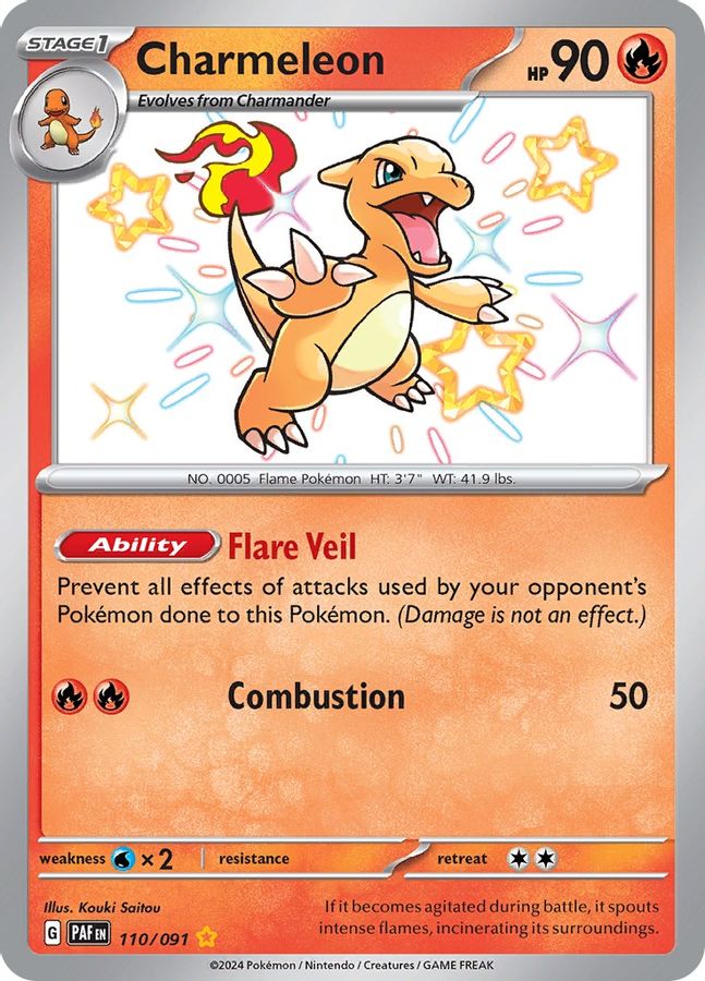 Charmeleon 110/091 - Monster Mart - Pokémon Cards Australia