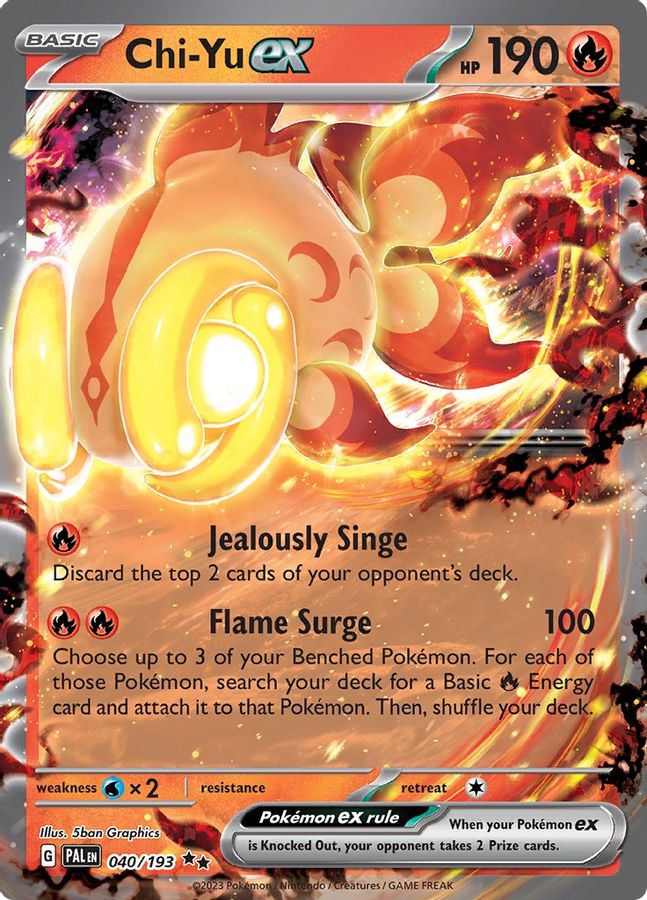 Chi - Yu EX 040/193 - Monster Mart - Pokémon Cards Australia