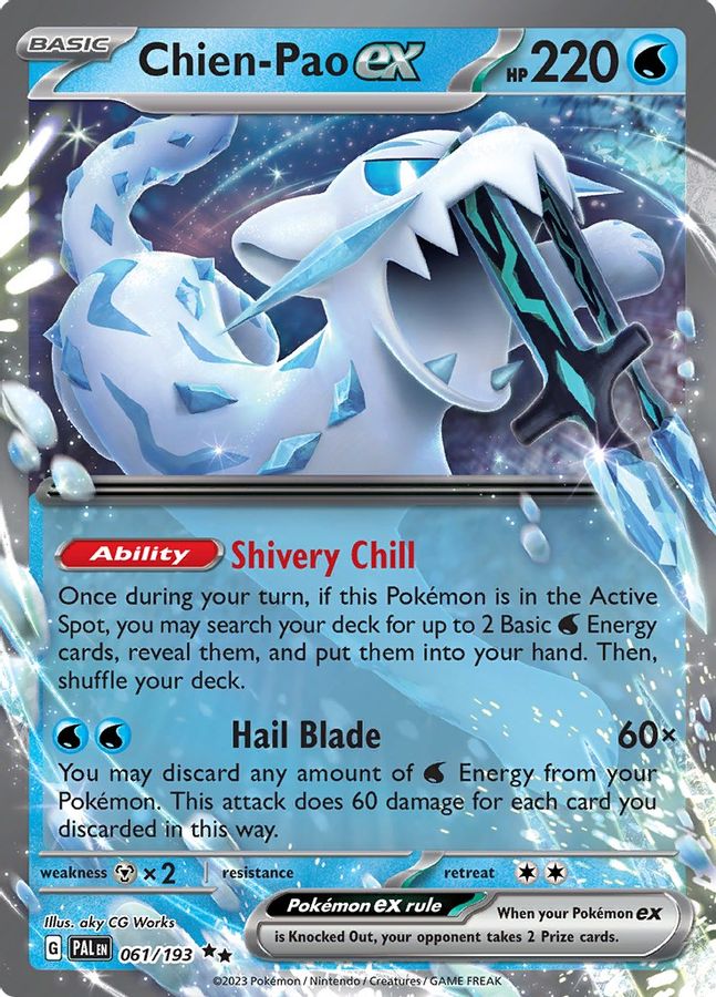 Chien - Pao EX 061/193 - Monster Mart - Pokémon Cards Australia