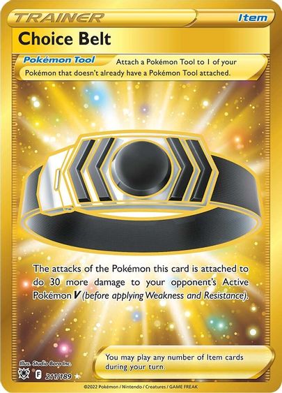 Choice Belt 211/189 - Monster Mart - Pokémon Cards Australia