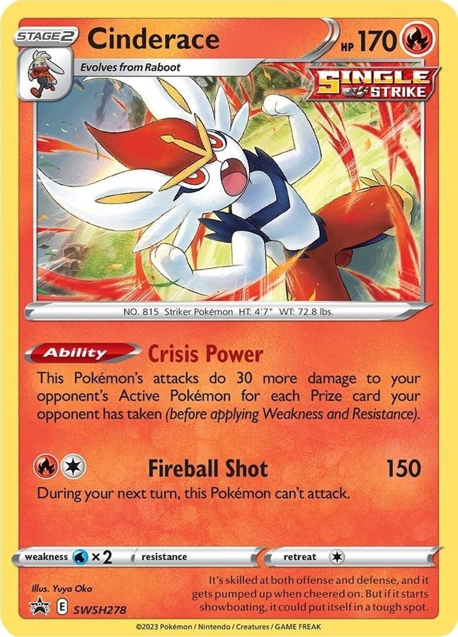 Cinderace SWSH278 - Monster Mart - Pokémon Cards Australia