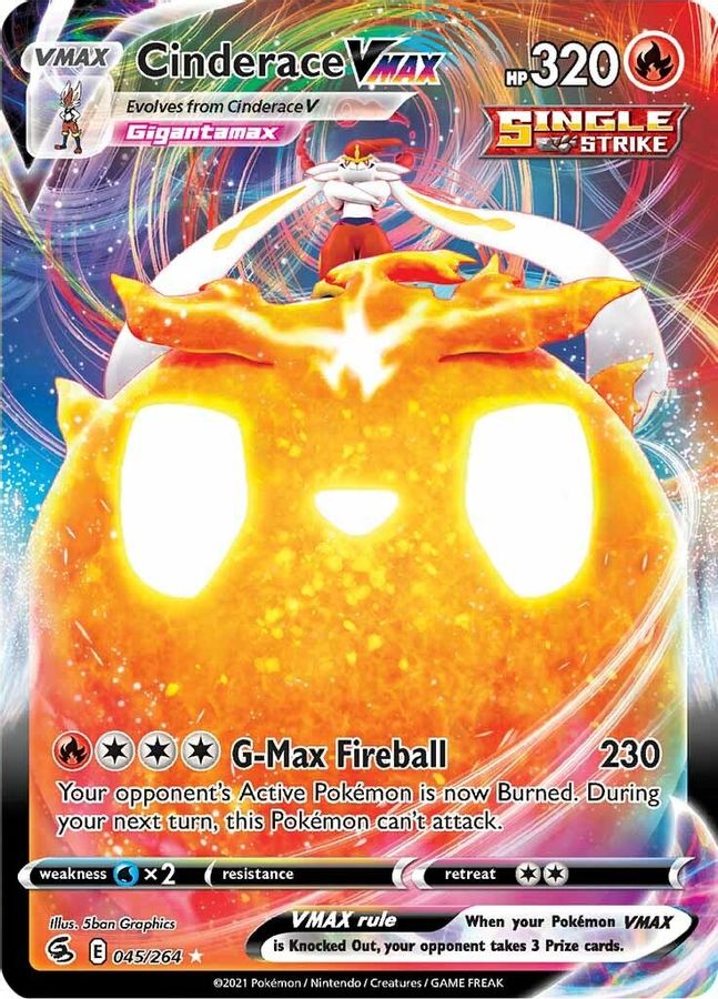 Cinderace VMAX 045/264 - Monster Mart - Pokémon Cards Australia