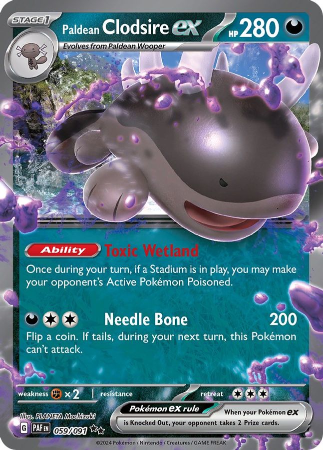 Clodsire EX 059/091 - Monster Mart - Pokémon Cards Australia