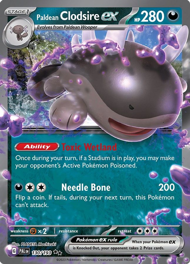 Clodsire EX 130/193 - Monster Mart - Pokémon Cards Australia