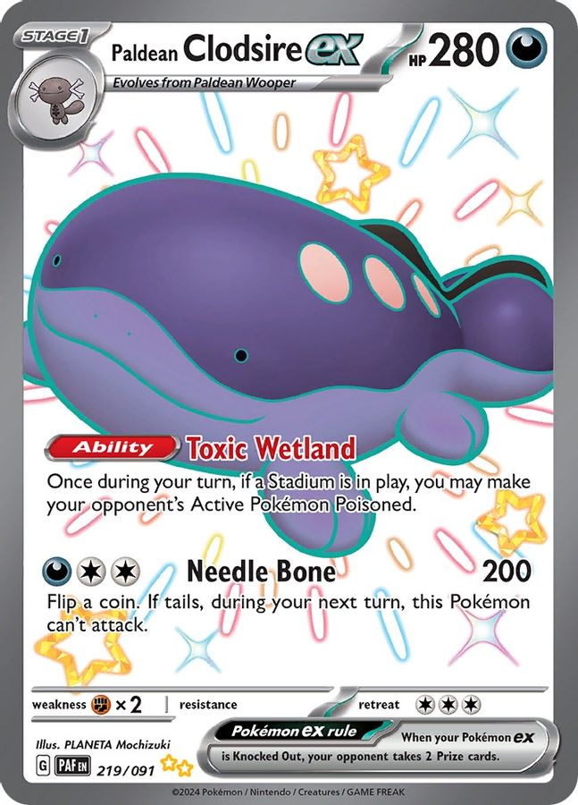 Clodsire EX 219/091 - Monster Mart - Pokémon Cards Australia