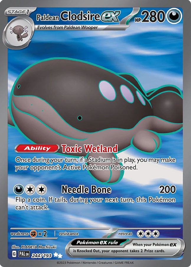 Clodsire EX 244/193 - Monster Mart - Pokémon Cards Australia