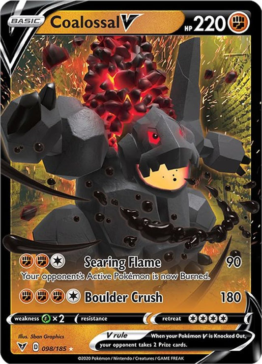 Coalossal V 098/185 - Monster Mart - Pokémon Cards Australia