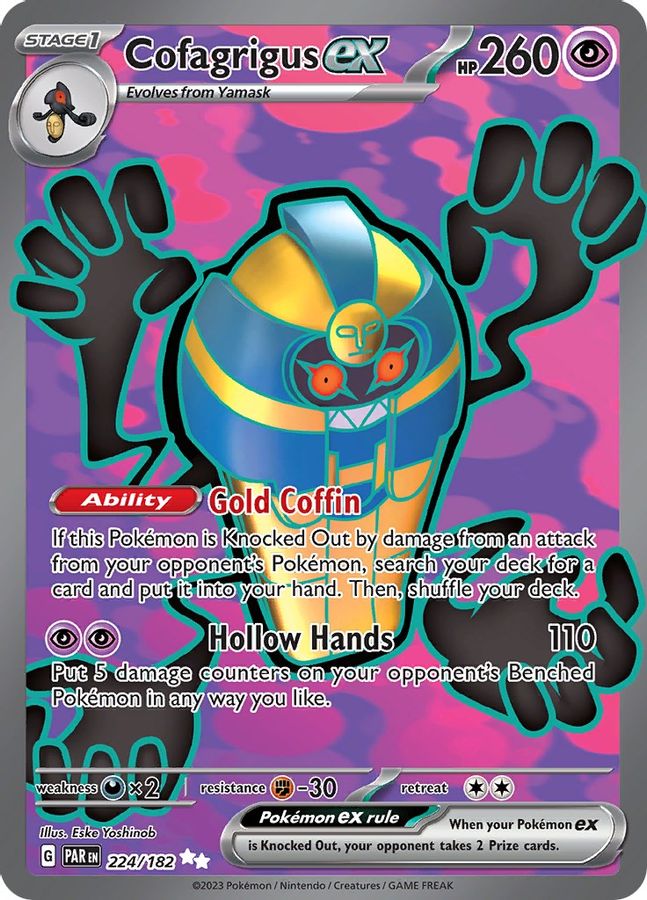 244 182 pokemon card Pokmon TCG Tulip Paradox Rift 244/182 Holo Ultra Rare Lightning / 220 / Basic Card Text Tulip - Paradox Rift 244/182